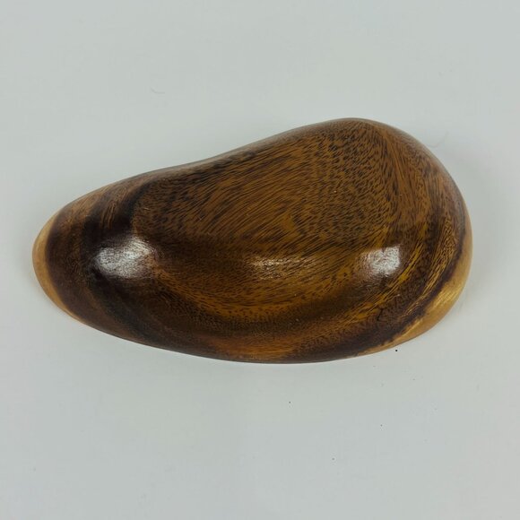 Baribocraft Canada 2 Wooden Bowls & Pear Shape Wooden Bowl Home Kitchen Decor - Picture 3 of 10